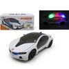 3D LED Blinkande Ljus Billeksaker Musik Ljud Elleksaksbilar Barn
