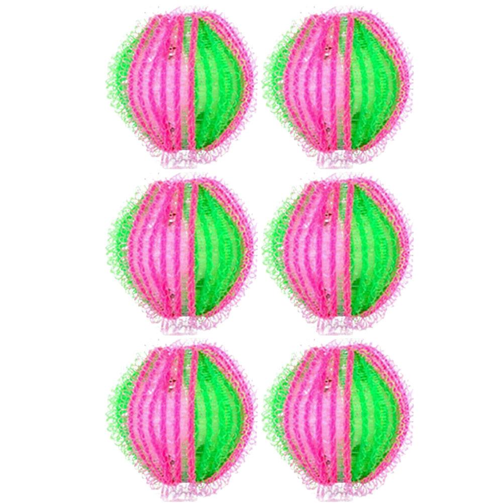6pcs Nylon Washing Machine Sticky Ball Hair Remover Magic Laundry Ball for Dog Cat Fur Hair Collector A