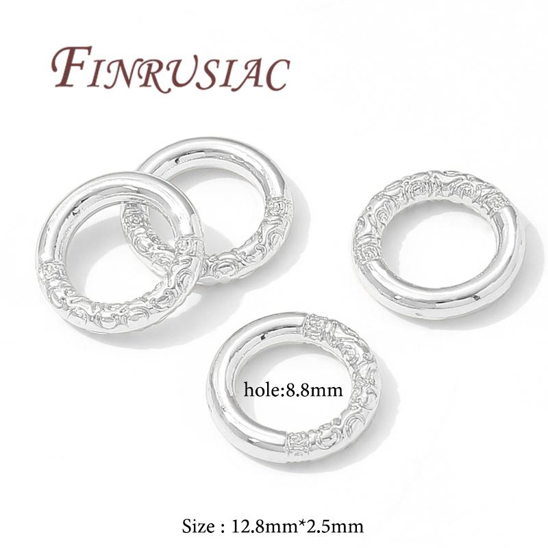 

5-10Pcs 18K Gold Plated Round Circle Closed Rings Connectors For Jewelry Making,DIY Bracelets Accessories 5 pieces