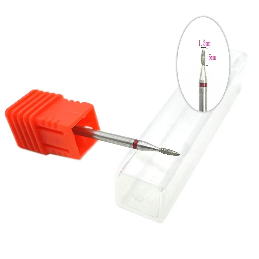 20pcs Diamond Nail Drill Milling Cutter for Manicure Rotary Bits Cuticle Clean Accessory Dental Diamond Burs Polisher 2.35mm