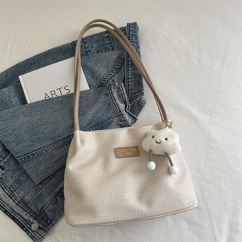 

Large capacity personalized ins foreign feeling new commute 2025 summer shoulder bag women s niche bag women s bucket bag Without pendant хаки