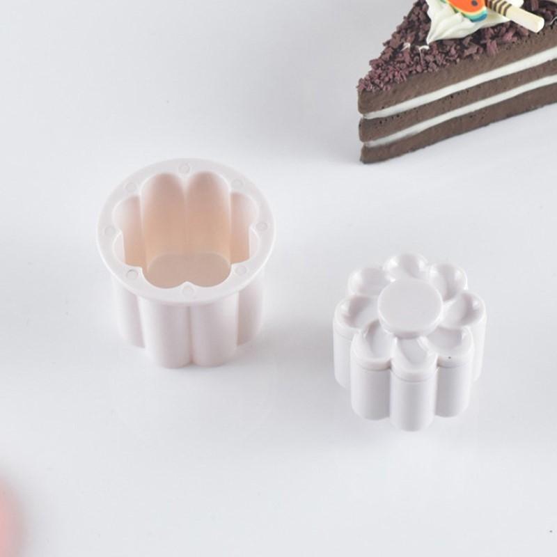 

2 Pcs New And High Quality Floral Cookie Fondant Cutter Flip Sugar Cookie Cookie Cookie Mold Home Kitchen Pastry Baking Tools