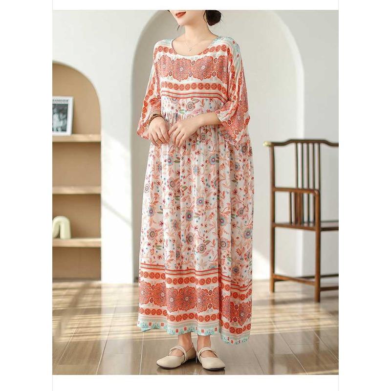 Flesh Covering Skinny Round Neck Long Skirt