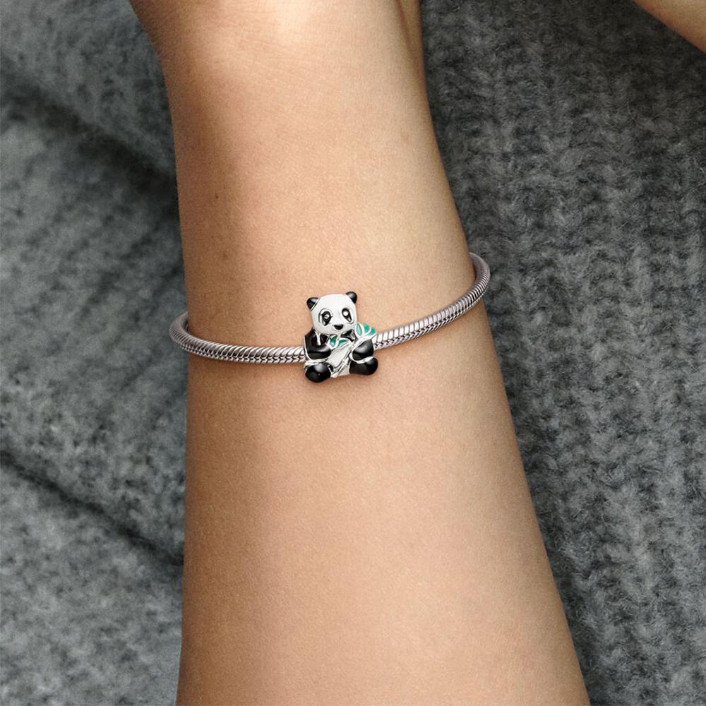 SS925 Alliage de Zinc Original Plaqué Argent Breloques Animales Perles Convient Pour Bijoux Mignon Niche Pour DIY Bracelet Femme Cadeau