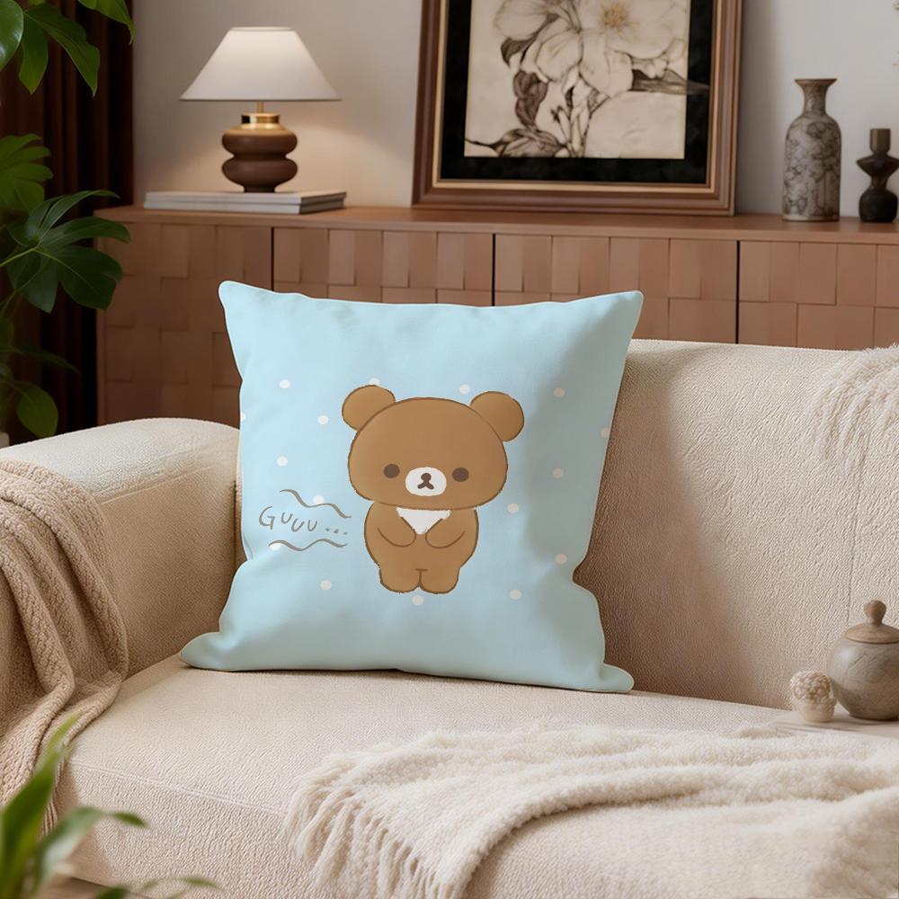 Cute Rilakkuma Cushion Cover Cushion Cover Set 4Pcs 50x50 45x45 40x40 Pillowcase Decorative Sofa Home Decor