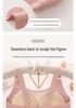Plus Size Wireless Push-Up Bra: Beautiful Back, Side Support, Breathable Latex Cotton, Comfortable Fit