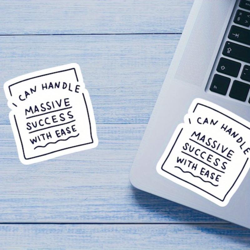 I can Handle massive success stickers, motivational stickers, funny inspirational for Water Bottles, tumbler stickers, laptop sticker