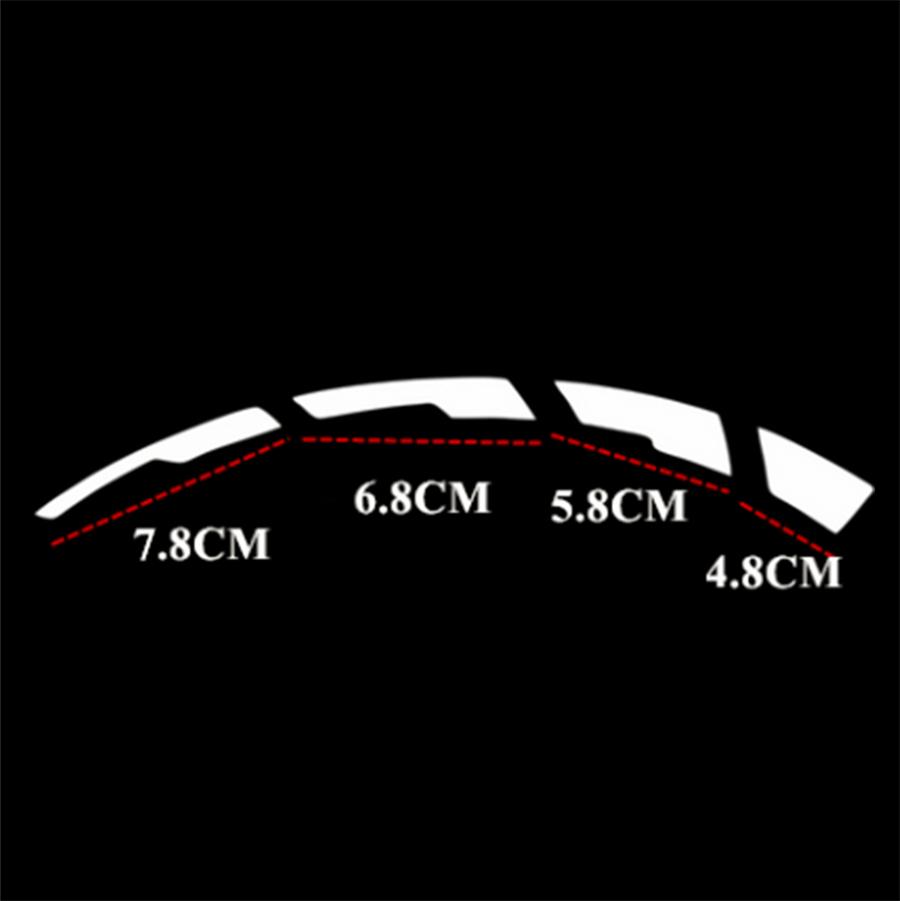 3D 8 Groups SPEED & Brake Blade Night Reflective Permanent Tire Lettering Car Decals Decoration Stickers Kit Stickers for 4 Tires