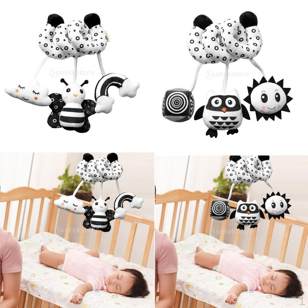 2 Sets Baby Cradle Hanging Spiral Rattle Stroller Seat