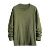 Long Sleeve T-shirt Men Loose Color Top Casual Crewneck Bottom Shirt Thin Hoodie
