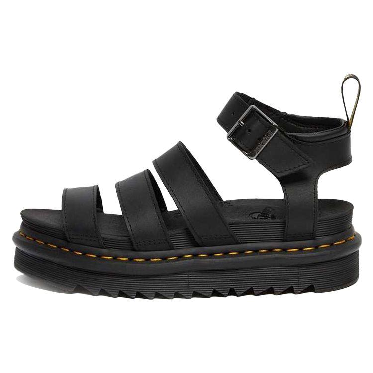 

Доктор. Сандалии Martens Blaire Hydro с кожаным ремешком Черные женские кроссовки Black-Hydro 24235001