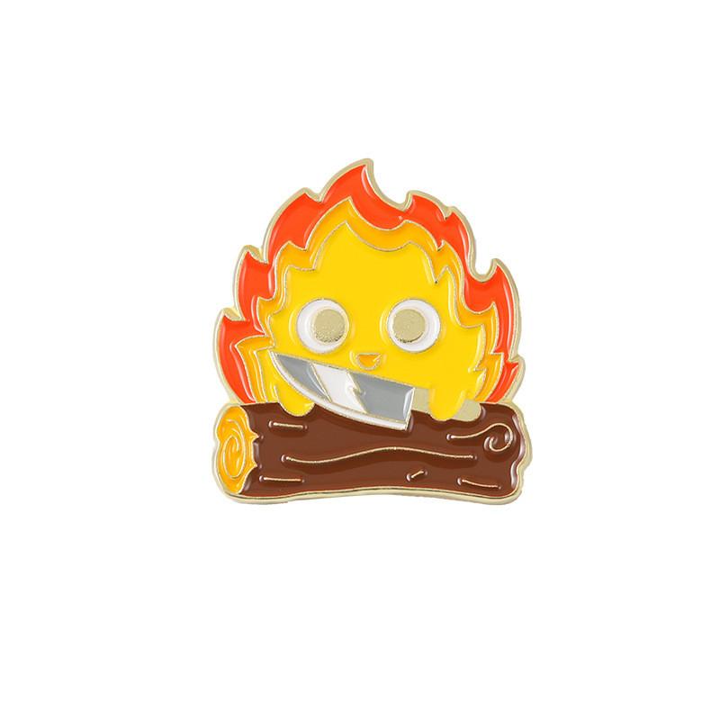 Anime Movie Themed Metal Brooch Pin For Collectors Stylish Accessory For Students