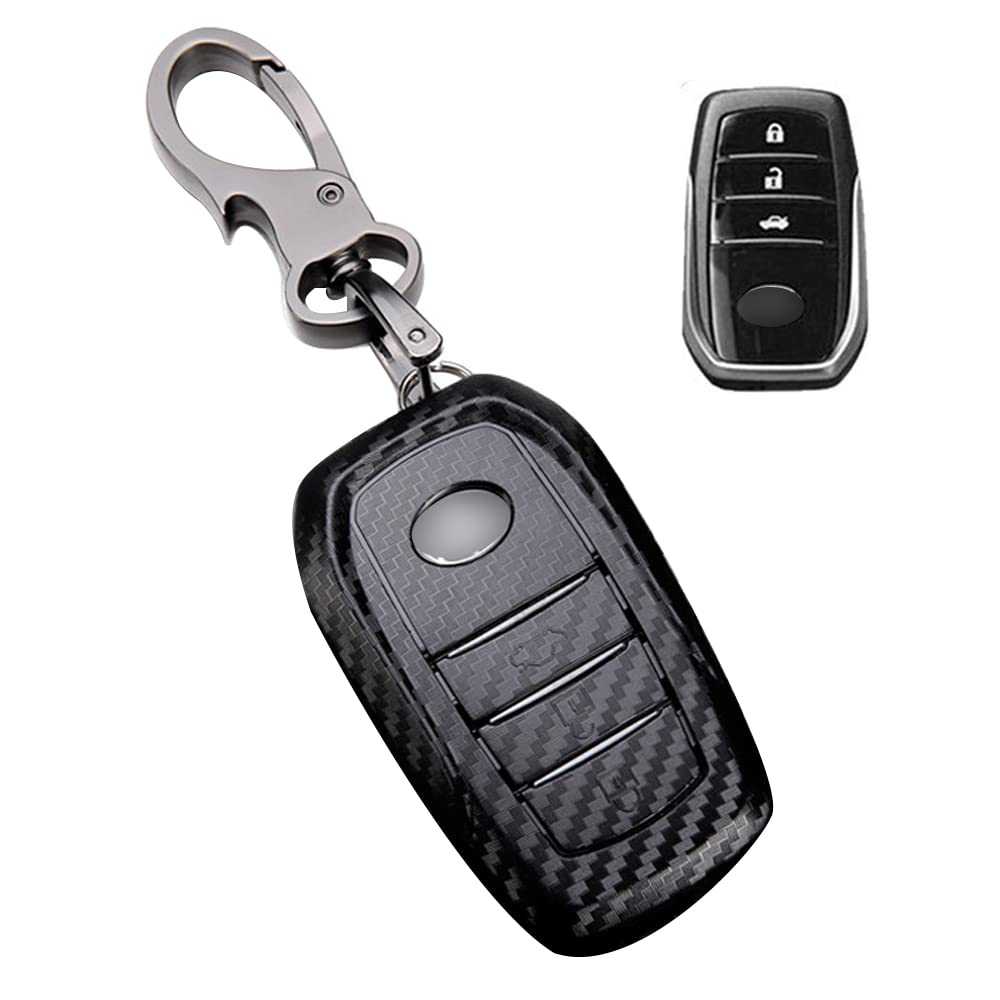 Toyota key case for TOYOTA cars, smart key case, key 3 buttons синий
