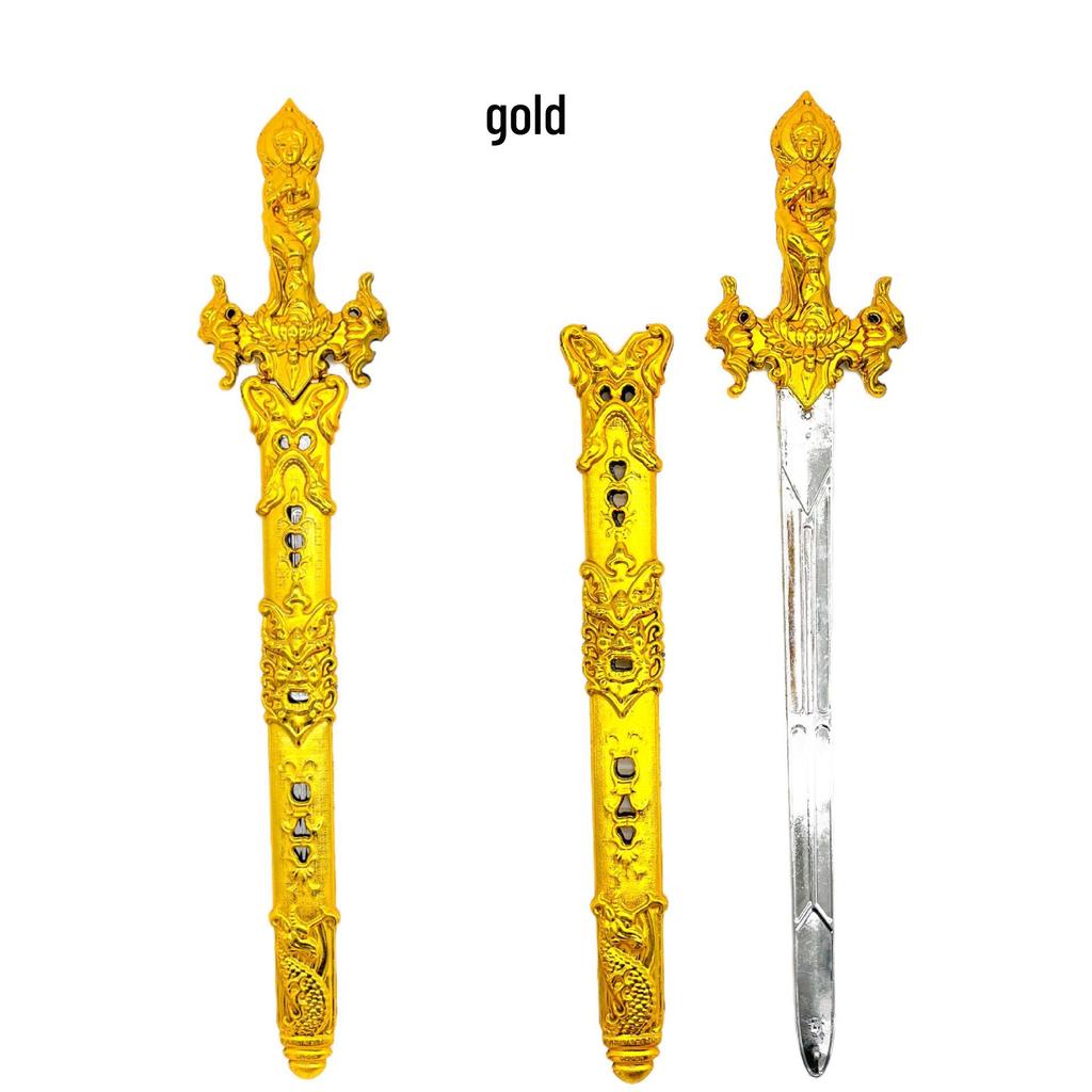 Electroplated Plastic Lion King Toy Sword 018