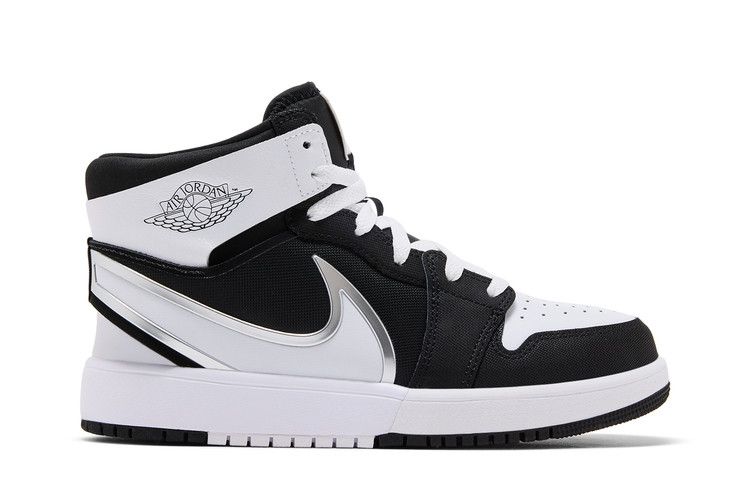 Air Jordan 1 Mid RM EasyOn GS 'Schwarz Weiß'