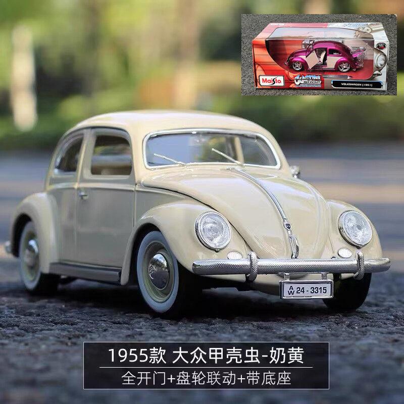 Maisto 1:18 Volkswagen Beetle Alloy Car Model Diecasts Metal Toy Vehicles Classic Car Model Simulation Collection Childrens Gift