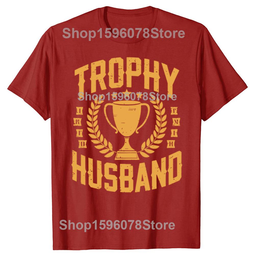 

Смешной Трофей Муж Жена Винтажная Графическая Футболка Мужчины Женщины Хлопок Юмор Уличная Одежда Футболка С Коротким Рукавом Унисекс Свободная Одежда S