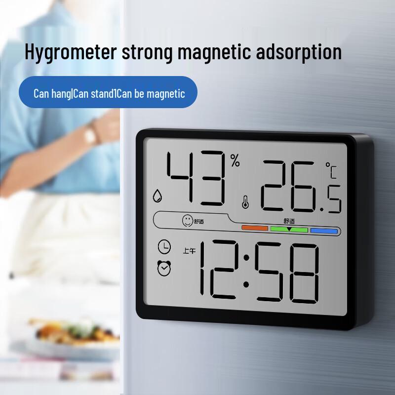 MaShi Hoge-Precisie Digitale Thermo-hygrometer Klok