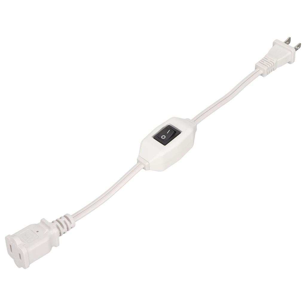 Power Extension Cord with On Off    AC 2 Prong Male Female Power Cable for 1‑15P Male to 1‑15R Female Plug