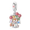 Jungfräuliches Kupfermetall Koala Elefant Kaninchen Haustier 3mm Charm Perlenkomponenten Perlenkomponenten Anhängerperlenkomponenten Ideal Entworfen für Geburtstage Hoch