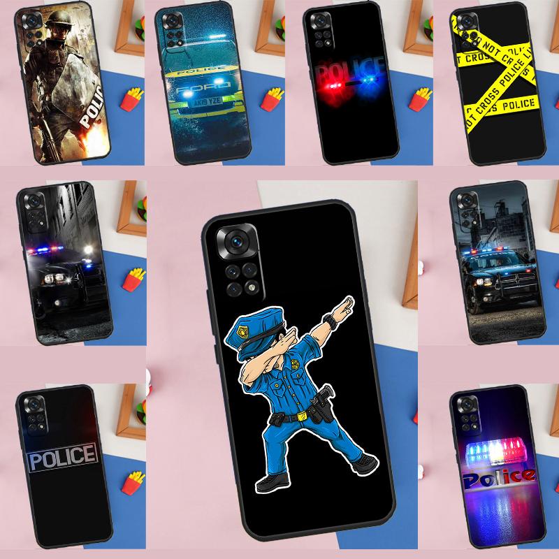 Police Funda For Xiaomi Redmi Note 14 9 10 11 12 13 Pro 9S 10S 11S 12S Redmi 13C 10C 12C 14C Case