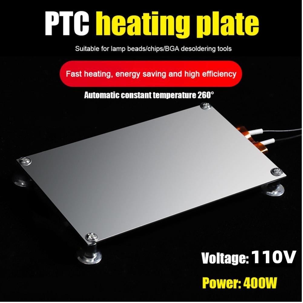 5-1 Peças 200/300/400W Placa de Aquecimento PTC Placa Divisora de Esferas de Solda BGA 220/110V Estação de Dessoldagem Removedora de LED BGA