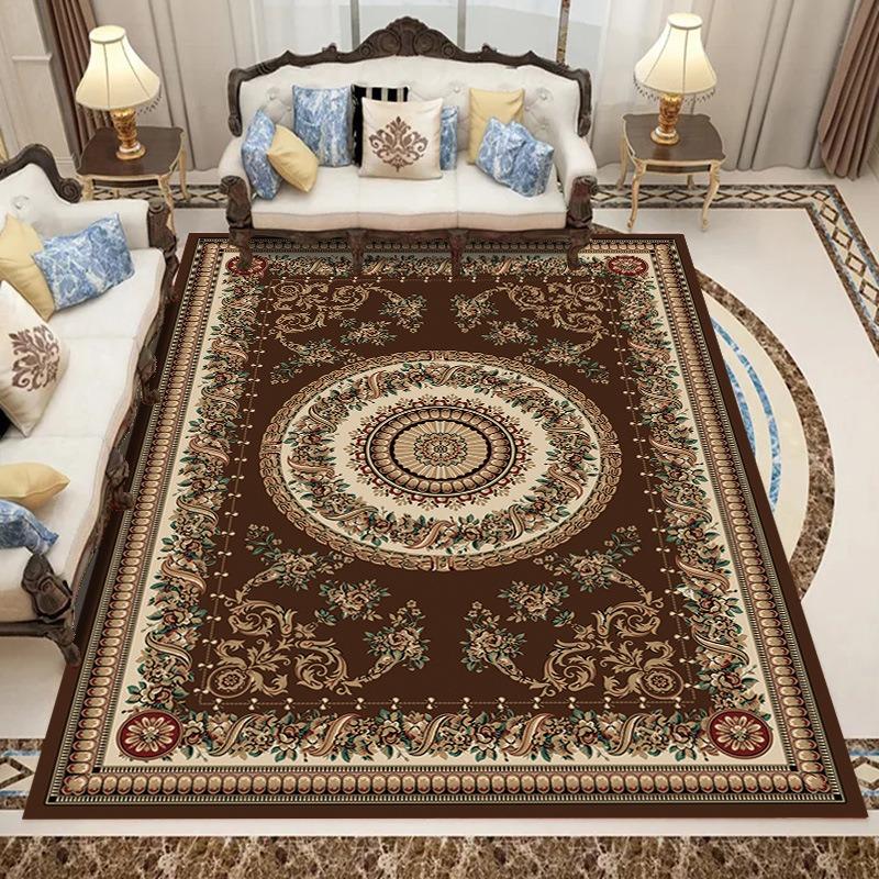 Europe Persia Style Retro Carpet Living Room Sofa Bedroom Bedside Kitchen Entrance Door Rug Non-slip Light Luxury Home Decor Mat