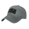 Scary Cat Eyes On A Black Background Baseball Caps Vintage Denim Washed Headwear Unisex Style Outdoor Running Hats