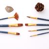 7pcsCelsiusset Art Paint Brushes Set Round & Flat & Filbert & Fan Tips Professional Drawing Paintbrushes Nylon Hair Wooden Handle for Watercolor Acryl