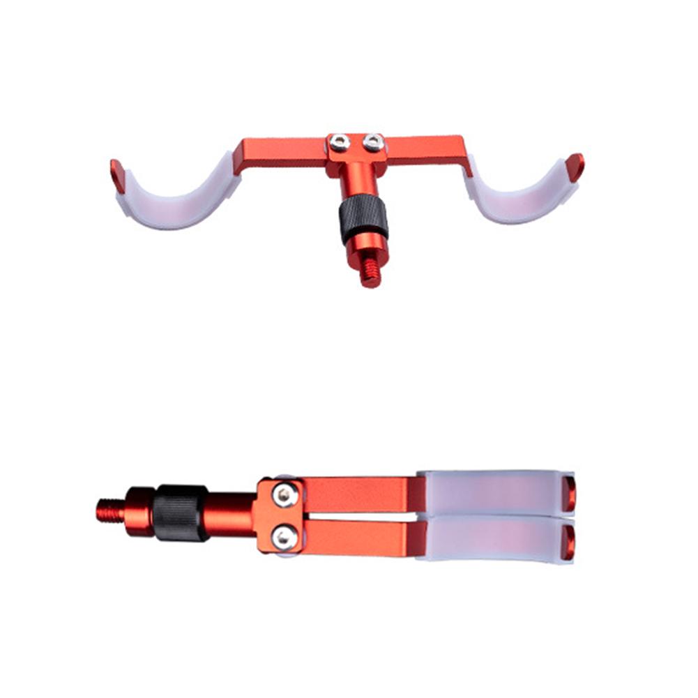 Portable Fishing Rod Holder Hold 2 Rods Adjustable Fishing Pole Holders Foldable Telescopic Detachable Fishing Box Accessories