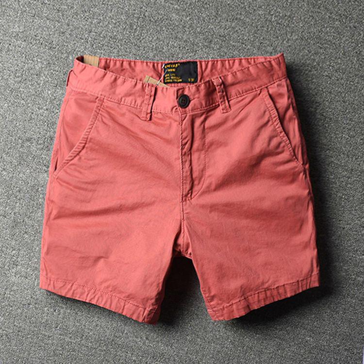 Men's Trendy Pure Cotton Elastic Three-Quarter Summer Shorts - Fashionable, Versatile, and Casual.