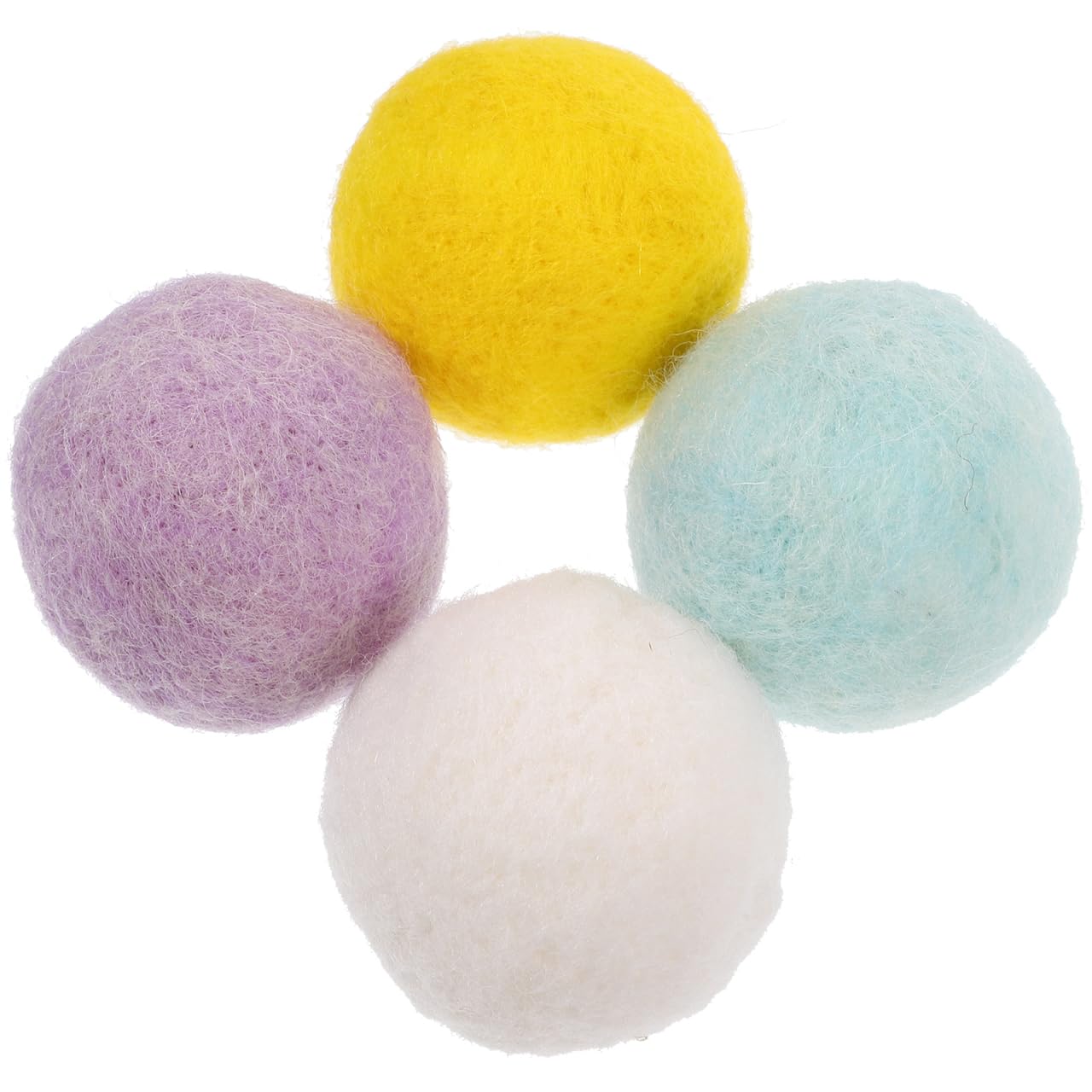 

TEHAUX 4 штуки Войлок Войлок Шерсть для Кошек и Мяч Домашний Питомец Кошка Собака Большой Помогает при Недостатке Случайные Цвета Мячи, Собаки, Игрушки, Мячи, Игрушки, Игрушки, Мячи, 5 см,