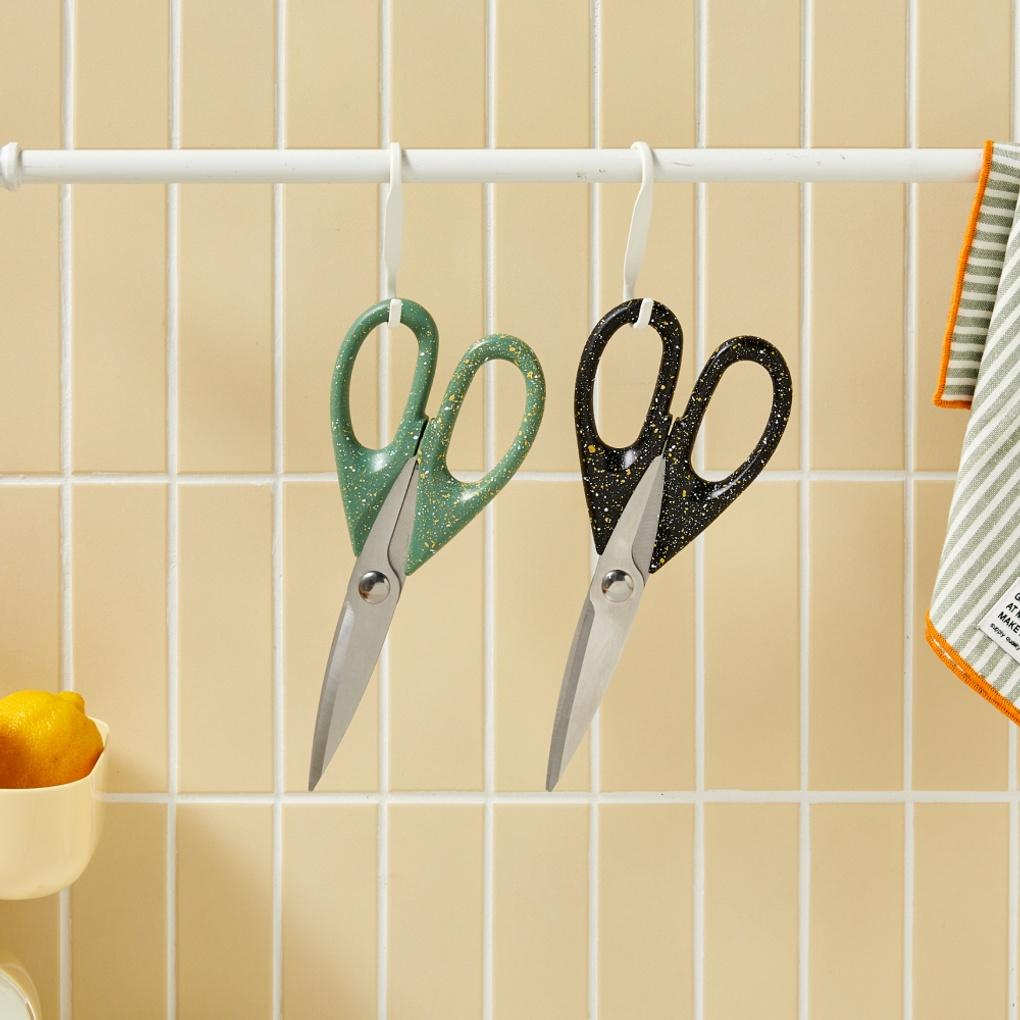 Splatter Design Scissors Black_CK1224002