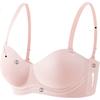 PINK AMY Round Cup Push-Up Bra for Small Bust Women Red Seamless Bra for Flat Chest Enlargement