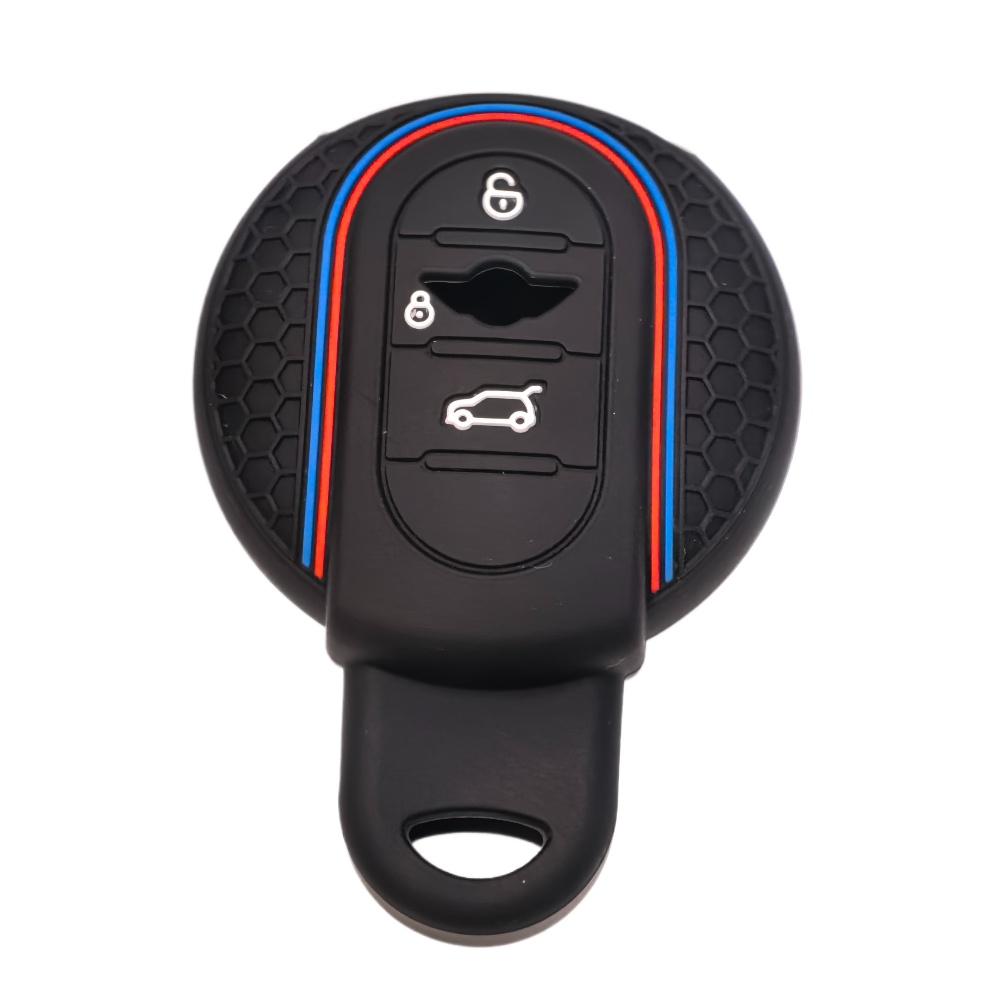 

Модная силиконовая крышка брелока Защитный чехол для ключей для BMW MINI COOPER S ONE JCW F54 F55 F56 F57 F60 CLUBMAN COUNTRYMAN чёрный