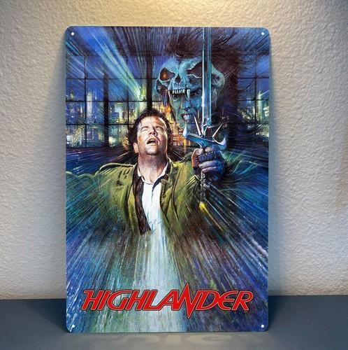 Highlander Christopher Lambert Movie Metal Poster Tin Sign 20x30cm Plaque  aluminum 20x30cm（7.8x11.8inch）
