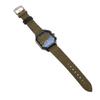 Men Watch Quartz Movement Leather Strap Stylish Retro Wristwatch for Indoor Outdoor Activities