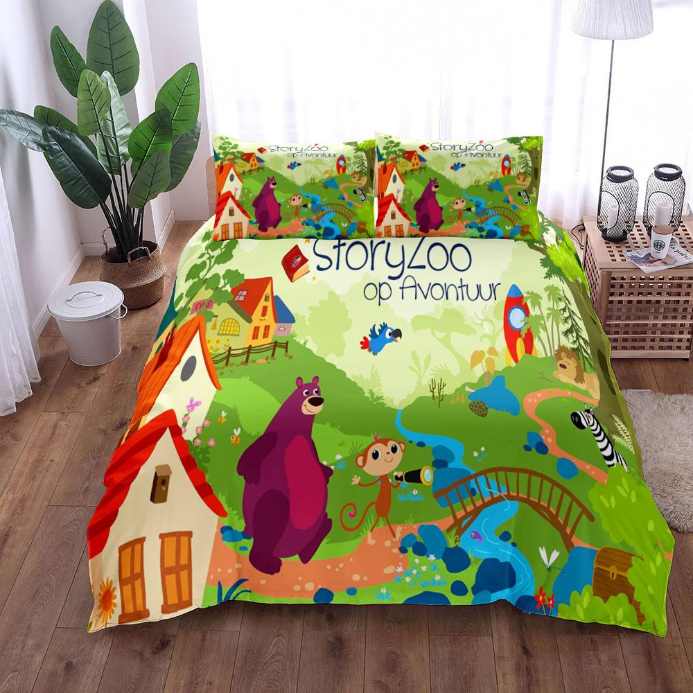 Spanish Fruitties Children Duvet Cover Set King Queen Double Twin Single Bed Linen Set