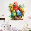 Beautiful Multicolor Parot Wall Sticker for Baby Kid Room Home Décor (60x60cm)