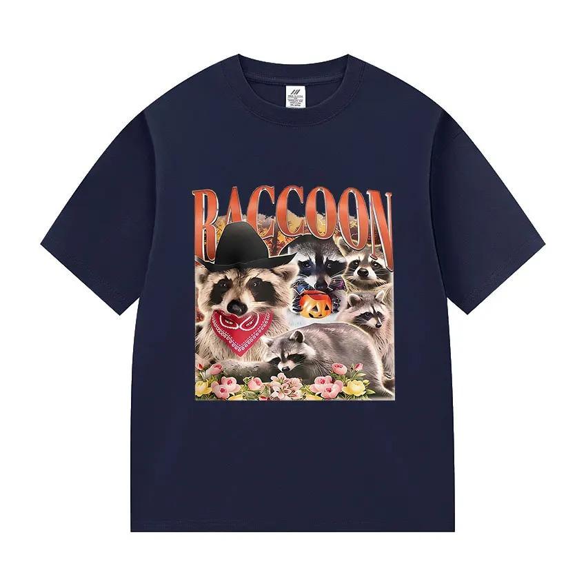 Trash Panda Meme Graphic Tee 100 Premium Cotton Vintage Washed Oversized Unisex Summer Street Fashion Women And Men Tshirts