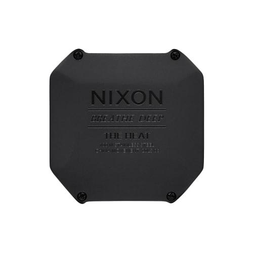 NIXON Heat A1320 - Black/Red - 100M Water Resistant Men's Ultra Thin Digital Sport Watch (38mm Watch Face, 20mm PU/Rubber/Silicone Band)