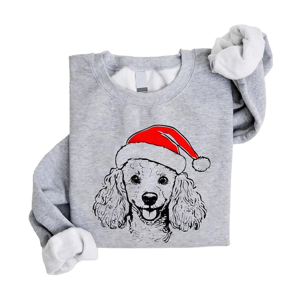 Christmas T-Shirts And Sweatshirts, Women'S Sweatshirts, Long-Sleeved Pullover Sweatshirts, Women'S Long-Sleeved Tops