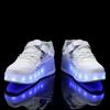 Children's Wheel Skate Double -wheel Disassembly Into Flat Sneakers Charging Switch LED Bling Bling Kids Glowing Sneakers