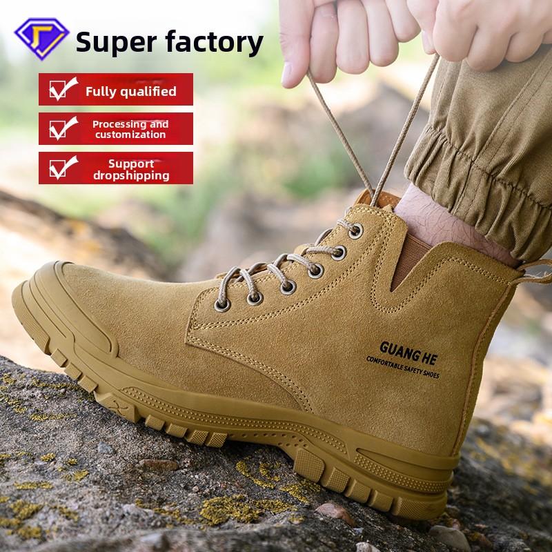 Safety Shoes Work Shoes Fleece-lined Thickened Warm Steel Toe Security Boots Winter Warm Work Boots Construction Work Shoes