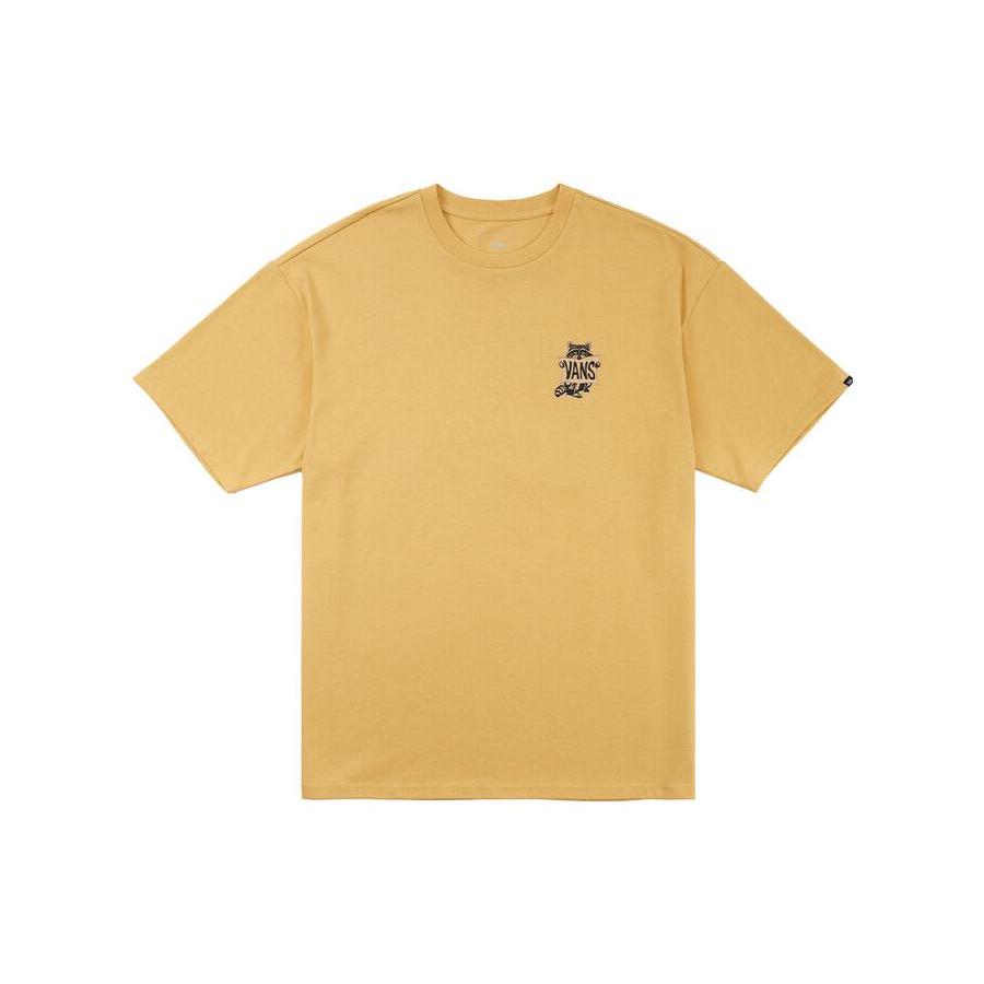 

New Vans Drop Shoulder Sleeve T Shirt Unisex Yellow VN000933OC21 XS
