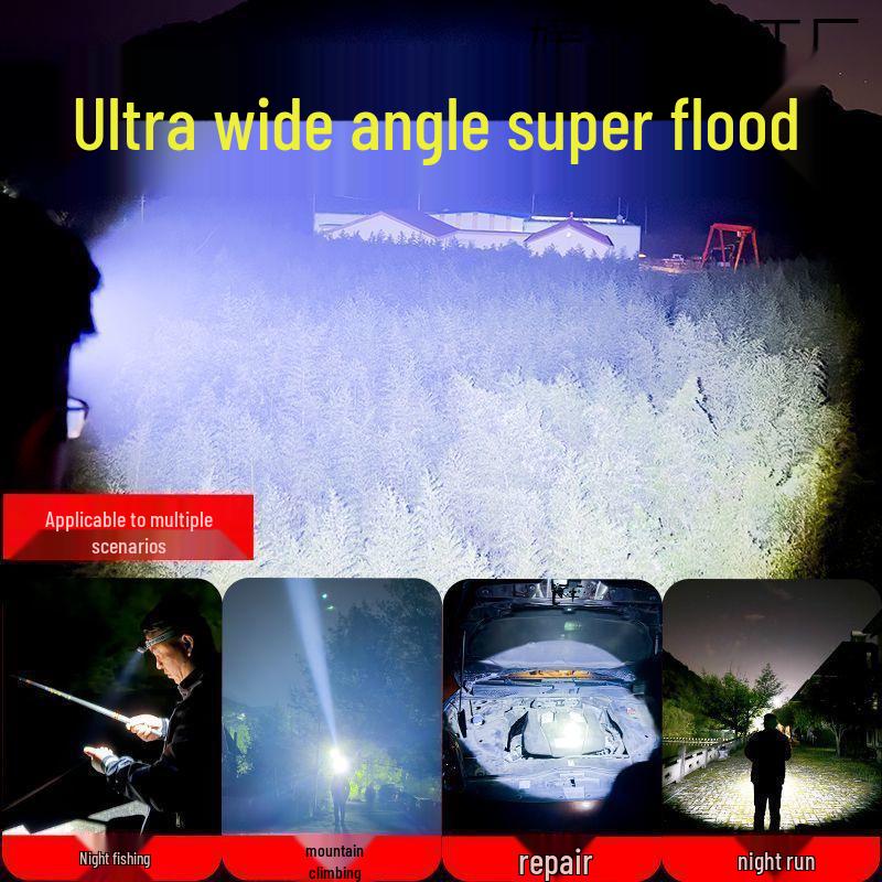 Ultra Bright Rechargeable Headlamp for Fishing with Long Battery Life and Induction Sensor