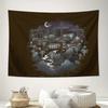 Mystical Forest Tapestry Dark Academia Wall Hanging Nature Aesthetic Decor Cottagecore Room Decor Gothic Home Decor Celestial Wa