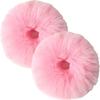 Set of 2 Fur Scrunchies, Pink Fur Hair Ties, Choice of Colors, Gentle On Hair, High Elasticity, Stylish Hair Accessories for Women, Mother's Day Gift