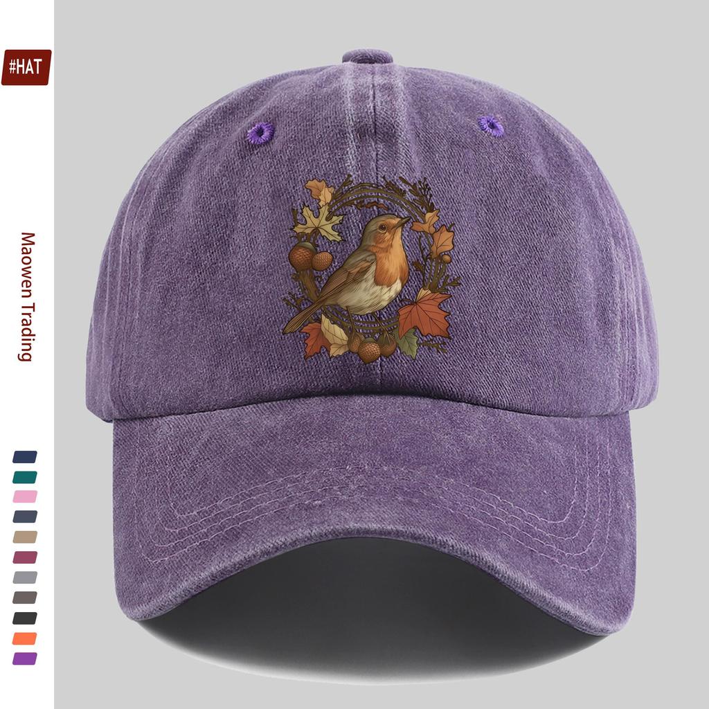 Pc Cartoon Vogelmuster Gedruckte Baseballkappe Bequeme Mode Dekorationshut Trendiges Leichtes Accessoire Verstellbare Golfkappe