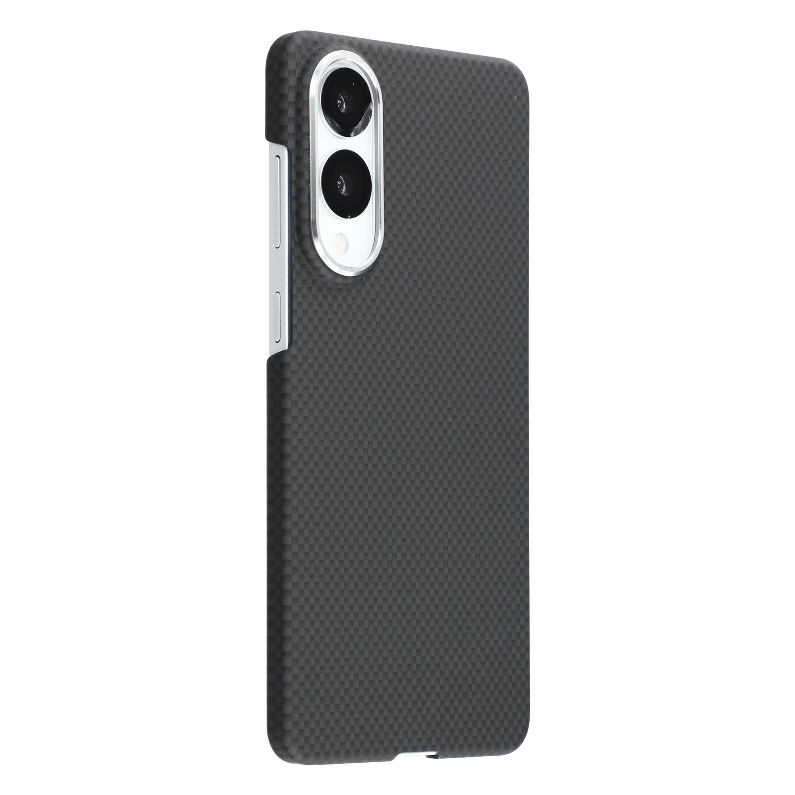 

X-LEVEL Чехол-накладка для Samsung Galaxy S25 Edge, совместимый с MagSafe, углеродное нановолокно + металлический ободок для объектива, чехол для телефона Black